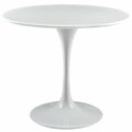 East End Imports Lippa 36 in. Wood Top Dining Table, White EEI-1116-WHI
